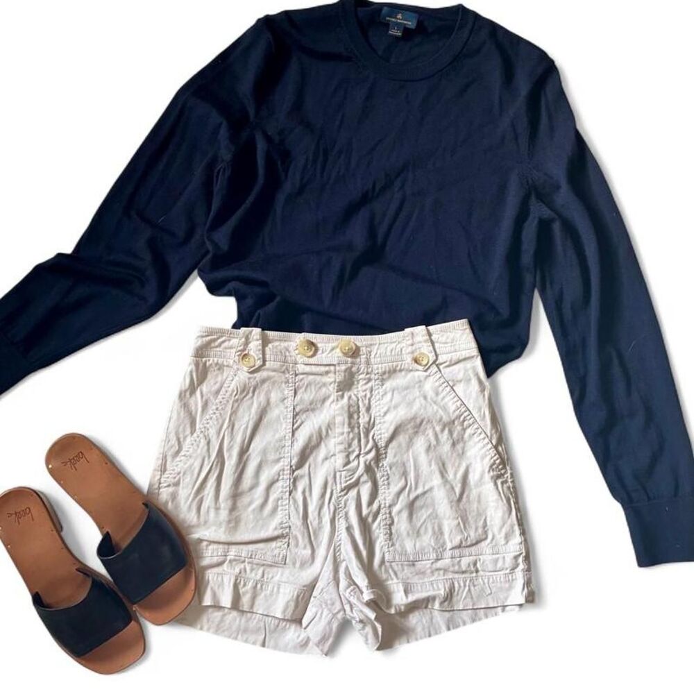Brooks-brothers Women's Navy and Blue Jumper